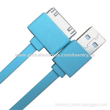 High-quality New Flat Noodle Cable for iPad, with 2A Current Load Bearing